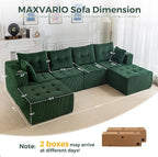 MAXYOYO 129.5" Modular Sectional Sofa Couch, U Shaped Modern Cloud Couch - Image 3