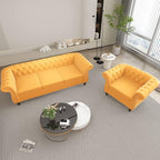 QHITTY 2 Piece Living Room Set, Sectional Chesterfield Sofa Chair Contemporary - Image 7