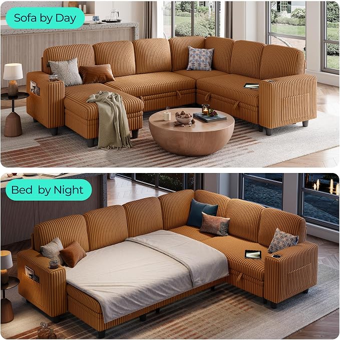 LINSY HOME Sectional Sleeper Sofa - Image 3