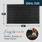 ubdyo Extra Durable Door Mat Outside Entrance | Dirt Trapping, Non-Slip Backing - Image 2