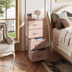 WLIVE 4 Drawers Dresser for Bedroom, Dresser for Hallway, Sturdy Steel Frame - Image 2