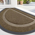 OLANLY Half Circle Front Door Mat Outside 71x47 All-Season Rubber Doormat | by OLANLY