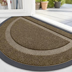 OLANLY Half Circle Front Door Mat Outside 71x47 All-Season Rubber Doormat | by OLANLY