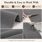 Mini Chenille Linen Blend Upholstery Fabric by the Yard, 57 Inch Wide Soft - Image 5