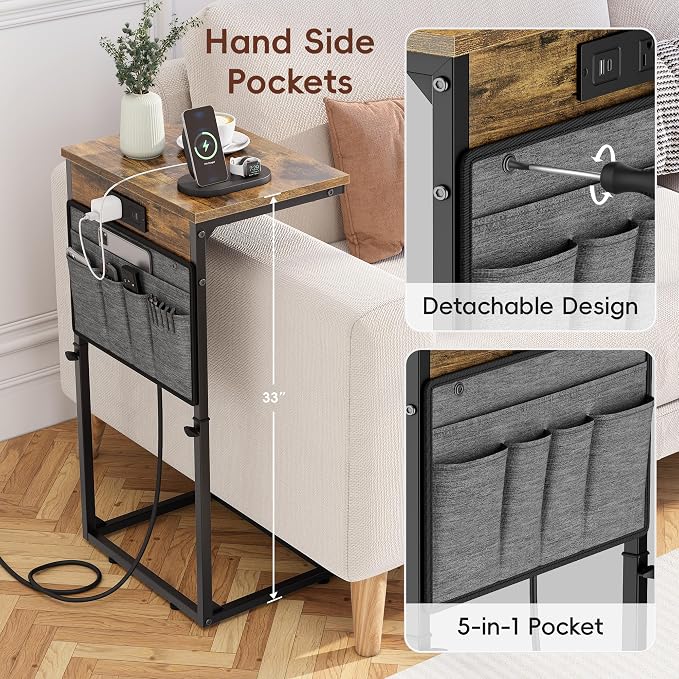 Vagusicc C-Shaped End Table - Image 6