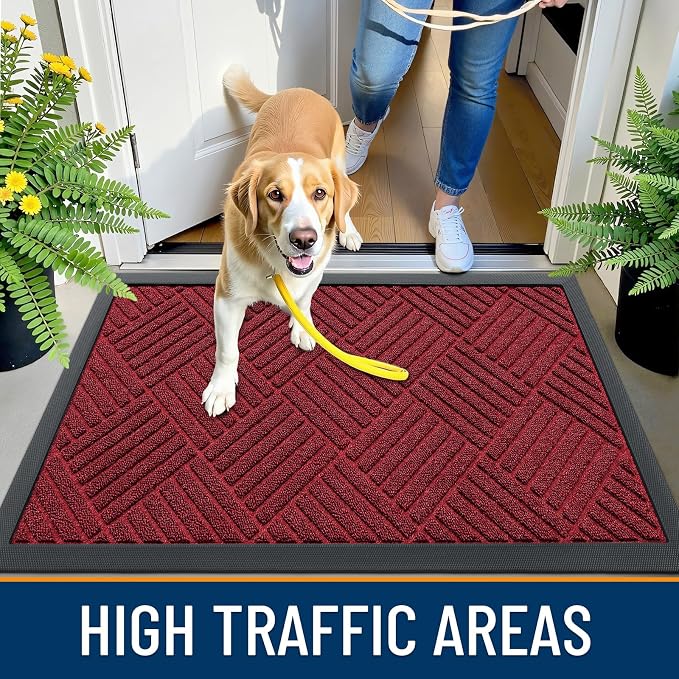 OLANLY Front Door Mat Outside Entrance, Waterproof Heavy-Duty Doormat | 29.5x17 - Image 7
