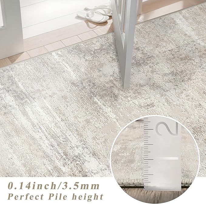Abstract Kitchen Runner Rug 3x6 - Image 7