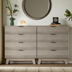 BORNOON 39" Tall Dresser for Bedroom, 4-Drawer Fluted Chest of Drawers - Image 7