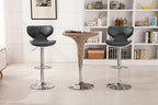 Roundhill Furniture Masaccio Cushioned Leatherette Upholstery Airlift Swivel - Image 2