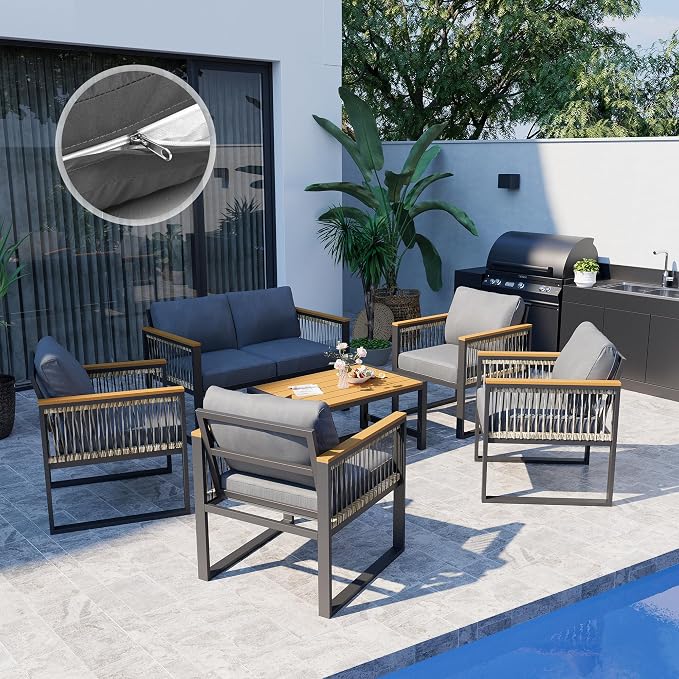 Pamapic 6 Pieces Outdoor Patio Furniture Set by Pamapic