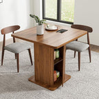 Small Square Dining Table for 2-4, 31.5 Inch Farmhouse Kitchen Table by Woemtoric