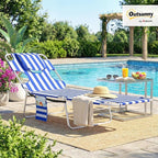 Outsunny Chaise Lounge Chair Outdoor - Image 2