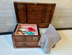 Steamer Trunk Hope Chest for Blankets, Amish Hand-Crafted in USA Maple - Image 3