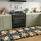 DUKINO 2.6x10 Runner Rug for Hallway, Washable Rug Non Slip, Low Pile, Floral - Image 3