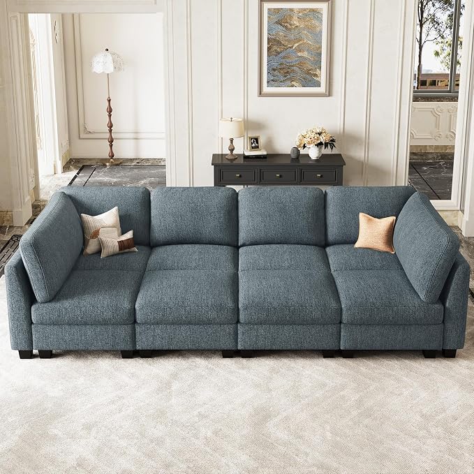 Belffin 111" Cloud Sectional Sleeper Sofa - Image 3