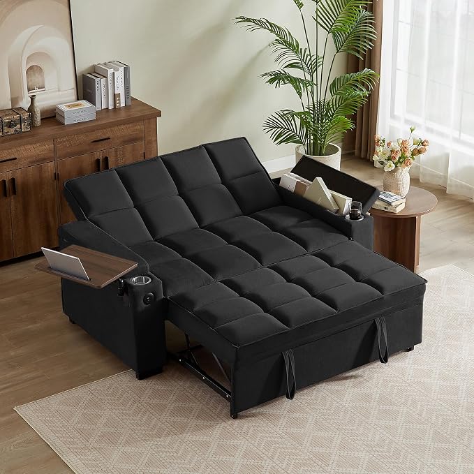 hansones ​66" Multi-Functional Pull-Out Sofa Bed by hansones