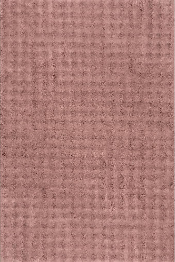 nuLOOM Jeni Burgundy Checkered Washable Runner Rug - Image 4