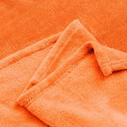 BEDELITE Fleece Blanket Soft Fall Queen Size Bed Blanket Orange 90"x90" | Ultra - Image 9