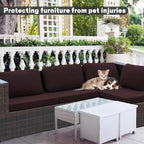 8Pcs Outdoor Cushion Covers, Elastic Patio Cushion Covers | Washable, - Image 3