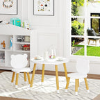 UTEX Kids Wood Table and Chair Set, Kids Play Table - Image 2