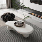 47.2” Cloud Coffee Table with 3 Ball Legs, Modern Irregular Center Table - Image 3