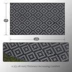 SAND MINE Waterproof Outdoor Rug, Plastic Reversible Rug, Modern Area Rug - Image 2