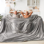 BEDELITE Fleece Blanket Soft Plush Oversized Bed Blanket Grey 120"x120" | Ultra by BEDELITE