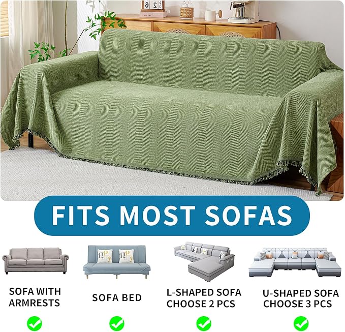 HAOMAIJIA Chenille Couch Cover Sofa Covers - Image 6