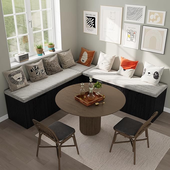 Bobve L-Shape Storage Bench - Image 4