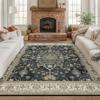 RELEANY Washable Area Rug, Square 8'x8', Water Repellent, Pet Friendly by RELEANY