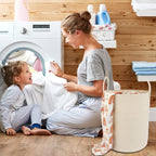 XUANGUO Cotton Rope Laundry Basket Hamper - Image 4