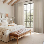 Living Room Curtains 63 Inch Length Linen Blend Cobblestone Light Filtering - Image 7