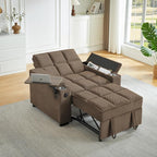 Auvsoce 3-in-1 Folding Convertible Sofa Bed Set of 2, Sleep Couch - Image 8