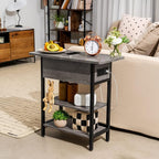Yoobure End Table with Charging Station, Flip Top Side Table with USB Ports and - Image 6