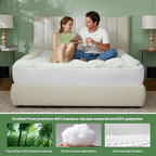BEDLORE Twin Mattress Topper Viscose Derived from Bamboo, Thick Pillow Top - Image 3