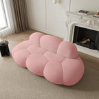 JACH 3 Seater Cloud Sofa for Living Room, Modern Sherpa Upholstered Sofa by JACH