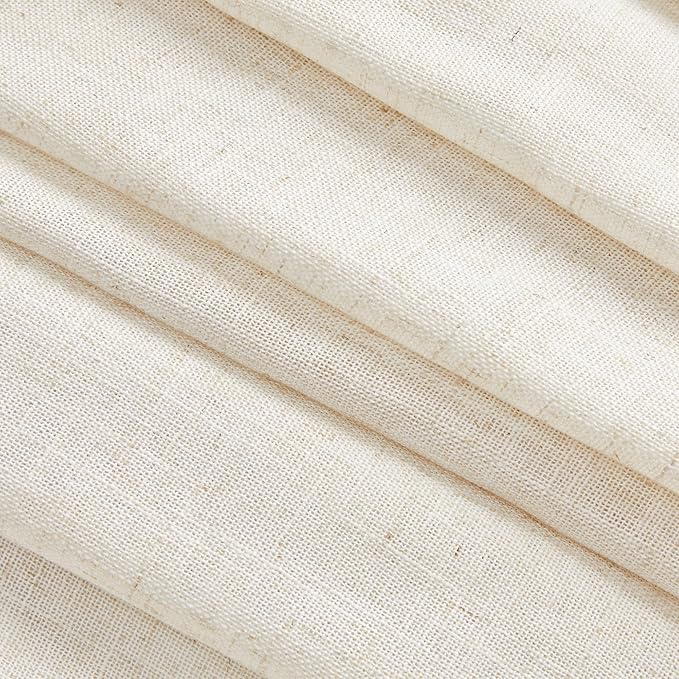 MYSKY HOME Boho Curtains 72 Inch Length, Linen Blend Drapes - Image 6