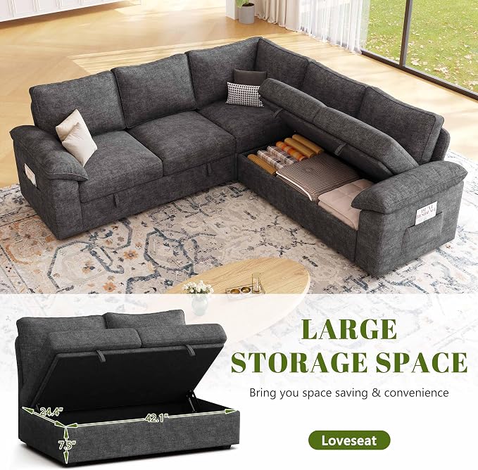 85 Inch Modular Sectional Sofa - Image 6