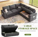 85 Inch Modular Sectional Sofa - Image 6