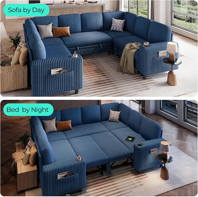 LINSY HOME Sectional Sleeper Sofa - Image 3