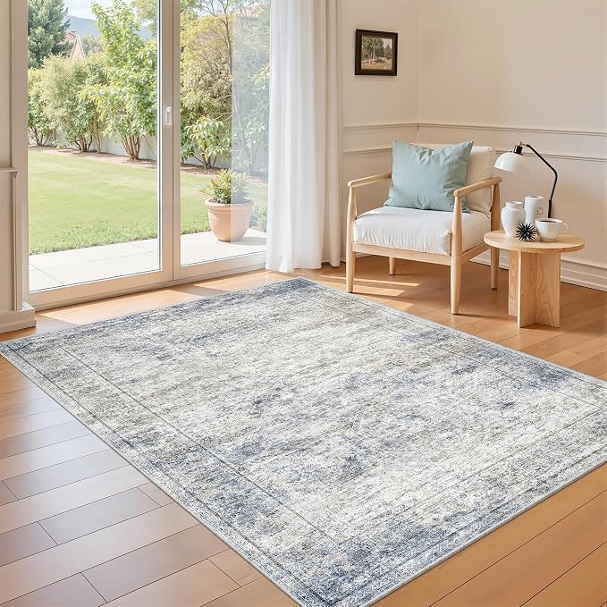 4x6 Area Rug for Entryway, Washable Kitchen Rug, Living Room, Dining Room - Image 4
