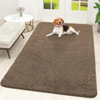 OLANLY Dog Door Mat for Muddy Paws 70x46, Super Absorbent Chenille Mud Mat | Tan by OLANLY
