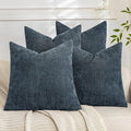 Set of 4 Soft Textured Decorative Throw Pillow Covers 20x20 Inch Cozy Farmhouse by Cozoomy