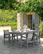 SERWALL 5 Piece Patio Dining Sets, Outdoor HDPE Dining Furniture Set - Image 7