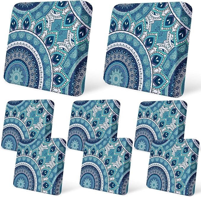 8Pcs Patio Cushion Covers Stretch Outdoor Furniture Protector Slipcovers | by pickyNproud