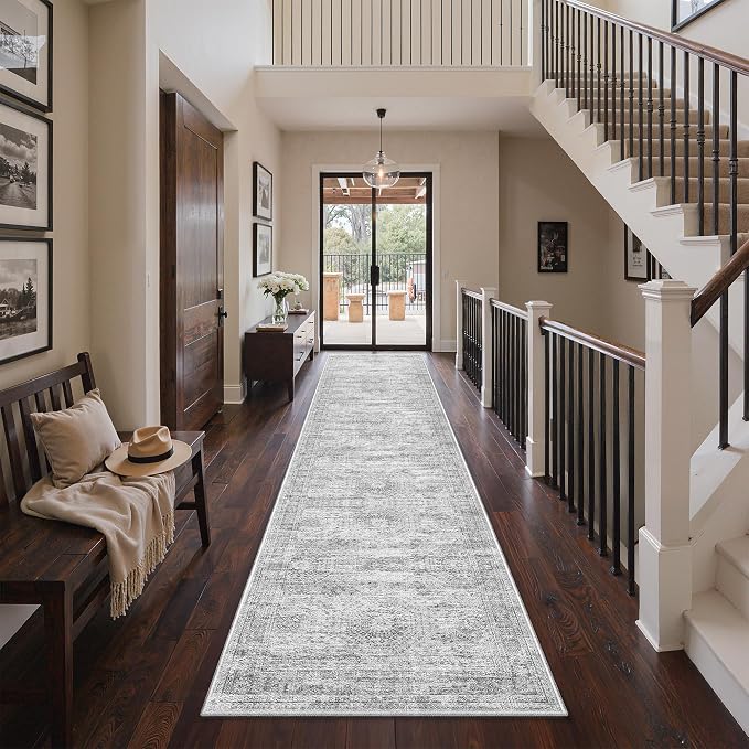 3x12 Runner Rug Non Slip, Washable Hallway Runner Rug, Living Room, Long Rug - Image 3