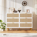 GarveeHome Rattan 6 Drawer Dressers by GarveeHome