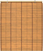 Red Lantern Burnt Bamboo Cordless Window Shade - Image 6