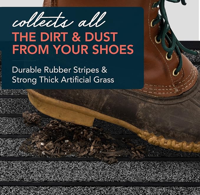ubdyo Extra Durable Door Mat Outside Entrance | Dirt Trapping, Non-Slip Backing - Image 6