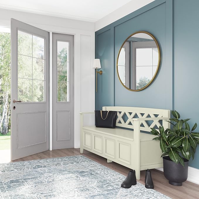 SIMPLIHOME Amherst Entryway Storage Bench - Image 2